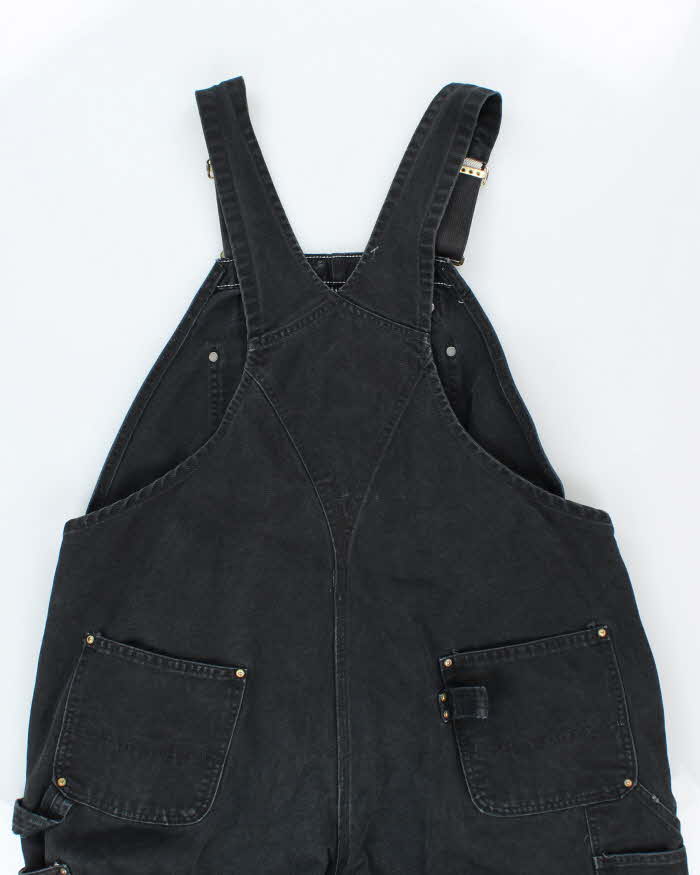 Vintage Carhartt Heavyweight Black Workwear Dungarees - W44 L26