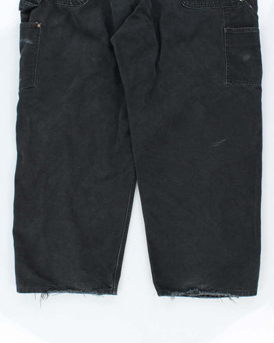 Vintage Carhartt Heavyweight Black Workwear Dungarees - W44 L26