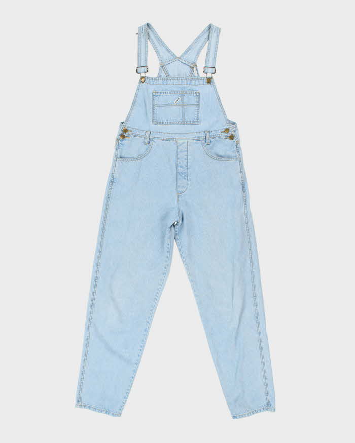 Vintage 90's Guess Light Wash Long Denim Dungarees - W32 L30