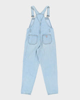 Vintage 90's Guess Light Wash Long Denim Dungarees - W32 L30