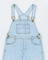 Vintage 90's Guess Light Wash Long Denim Dungarees - W32 L30