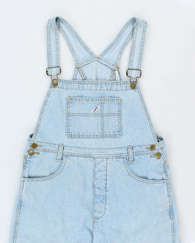 Vintage 90's Guess Light Wash Long Denim Dungarees - W32 L30