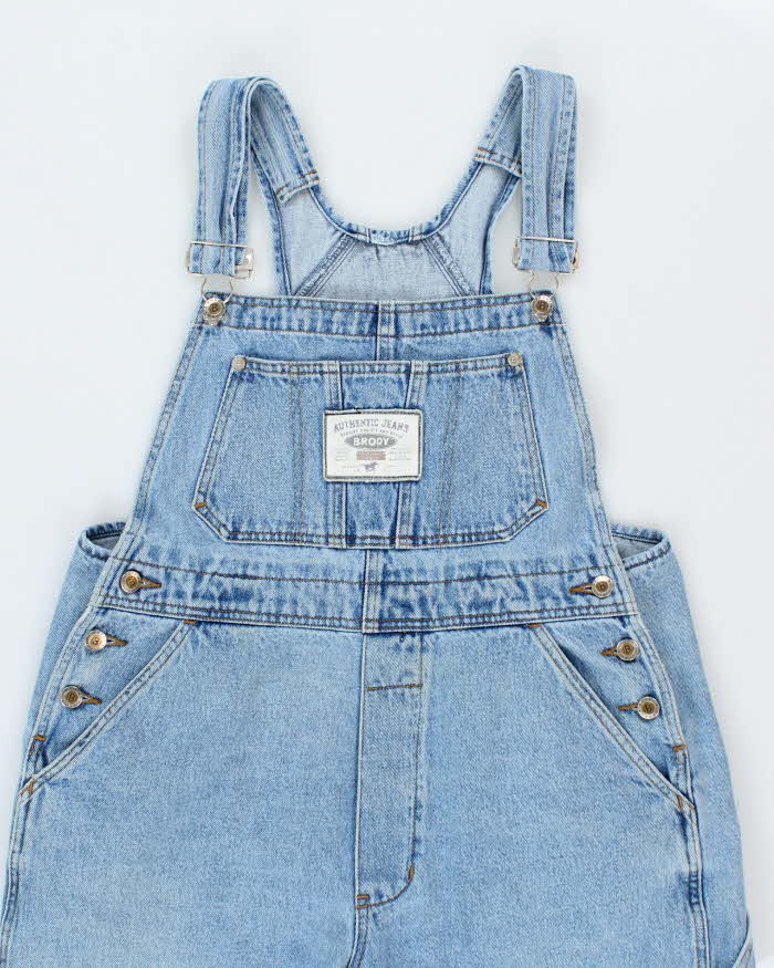 Vintage 90's Brody Jeans Heavyweight Light Wash Long Dungarees - W32 L31