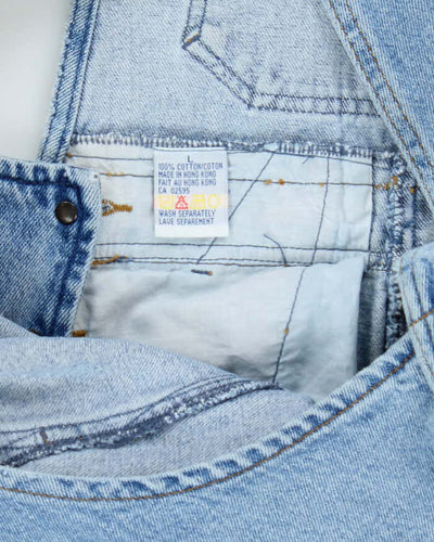 Vintage 90's Brody Jeans Heavyweight Light Wash Long Dungarees - W32 L31