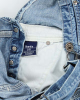 Vintage 90's Ikeda Heavyweight Medium Wash Long Dungarees - W32 L31