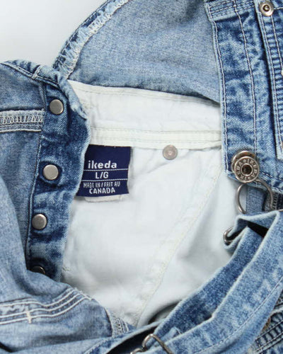 Vintage 90's Ikeda Heavyweight Medium Wash Long Dungarees - W32 L31