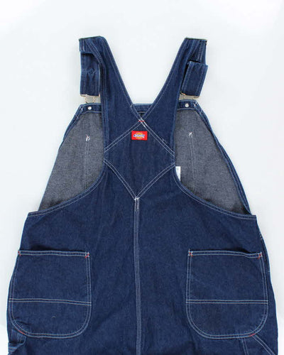 Vintage 90's Dickies Heavyweight Indigo Dark Wash Long Dungarees - W44 L29