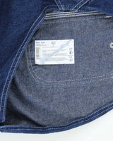 Vintage 90's Dickies Heavyweight Indigo Dark Wash Long Dungarees - W44 L29