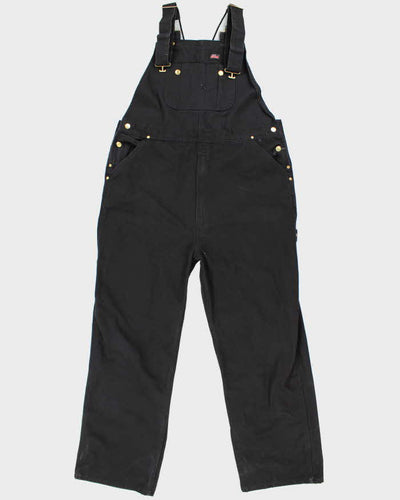Vintage Genuine Dickies Black Workwear Dungarees - W40 L31