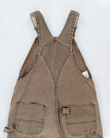 Vintage 1999 Carhartt R06 BRN Union Made In USA Heavyweight Firm Duck Bib Loose Fit Dungarees - M