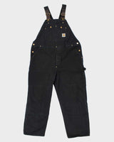 Vintage Y2K 00s Carhartt R06 Union Made In USA Heavyweight Firm Duck Bib Loose Fit Dungarees - XL