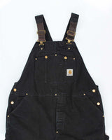 Vintage Y2K 00s Carhartt R06 Union Made In USA Heavyweight Firm Duck Bib Loose Fit Dungarees - XL