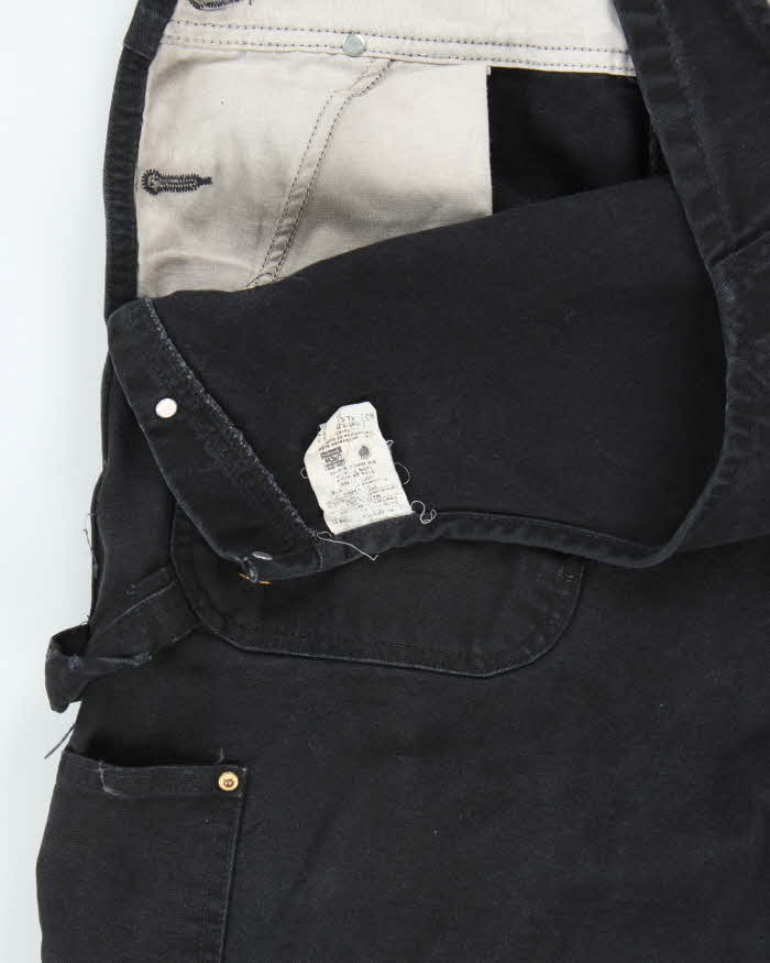 Vintage Y2K 00s Carhartt R06 Union Made In USA Heavyweight Firm Duck Bib Loose Fit Dungarees - XL