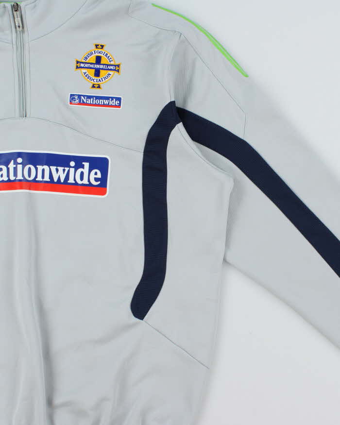 Vintage 2006 Y2K Umbro Northern Ireland Soft Shell Quarter-Zip Football Training Fleece - XL