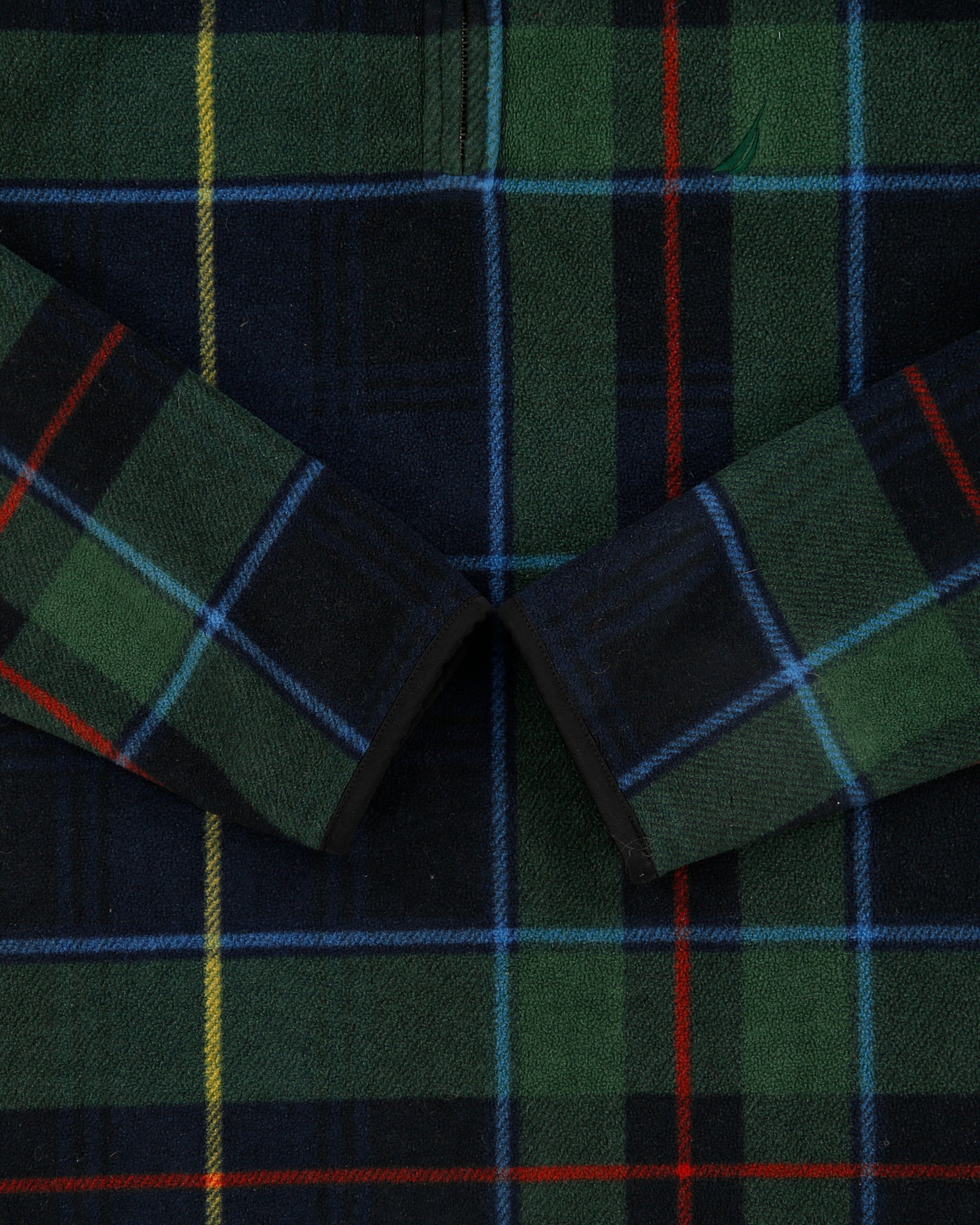 Vintage Y2K 00s Nautica Tartan Quarter-Zip Fleece - M