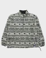 Vintage 1990s L.L.Bean Aztec Windblock Series Polartec Made In USA Half-Zip Fleece - XL