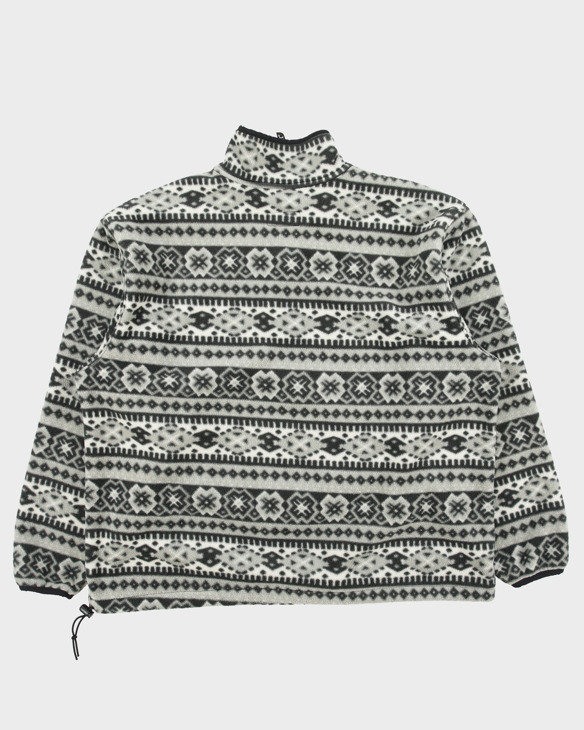 Vintage 1990s L.L.Bean Aztec Windblock Series Polartec Made In USA Half-Zip Fleece - XL