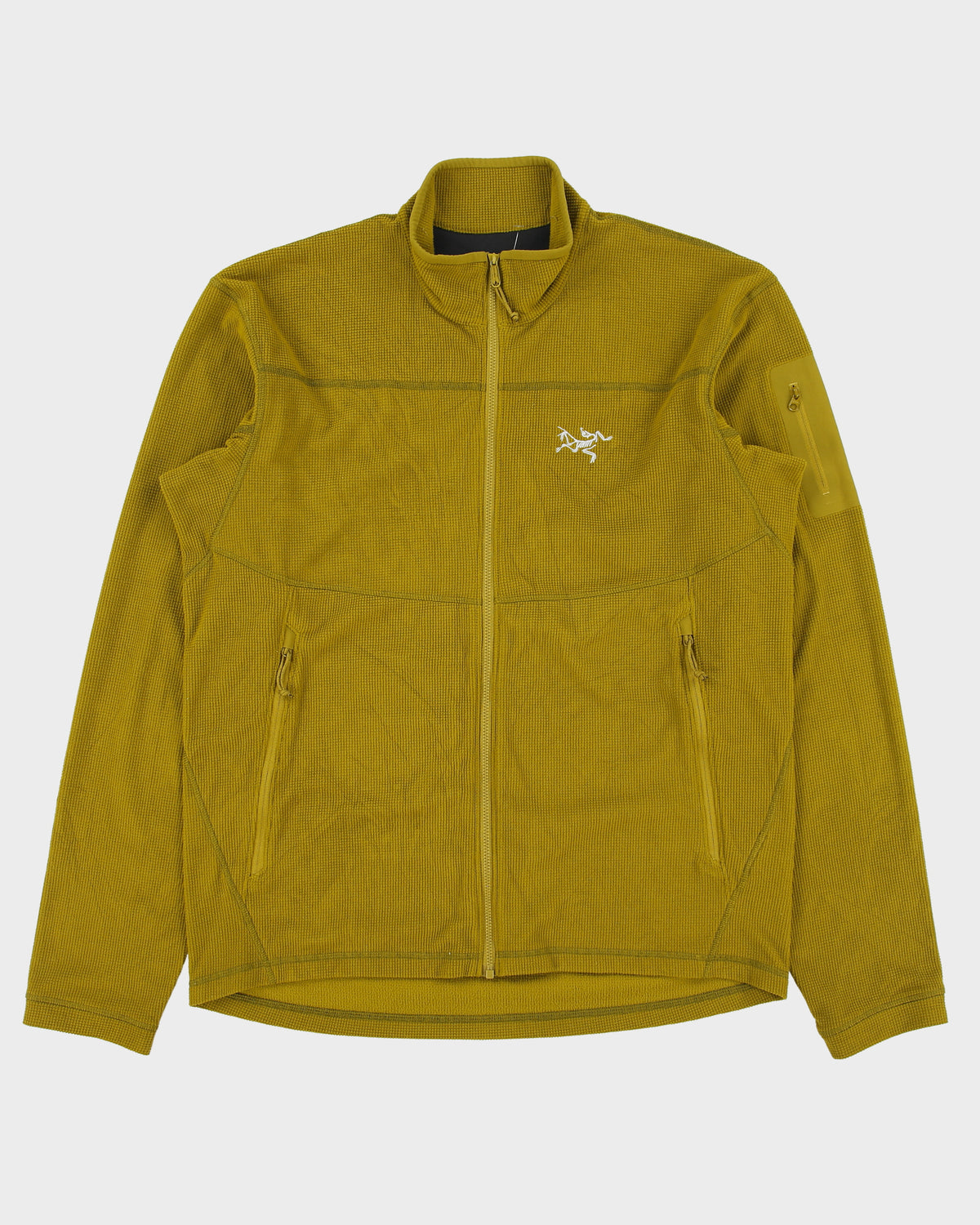 Arc'teryx Delta LT Olive Khaki Full-Zip Technical Fleece - M