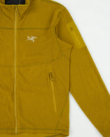 Arc'teryx Delta LT Olive Khaki Full-Zip Technical Fleece - M