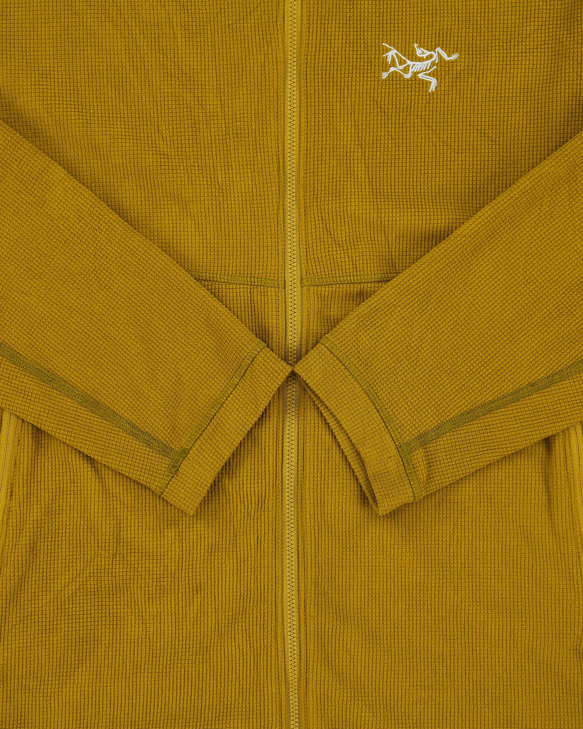 Arc'teryx Delta LT Olive Khaki Full-Zip Technical Fleece - M