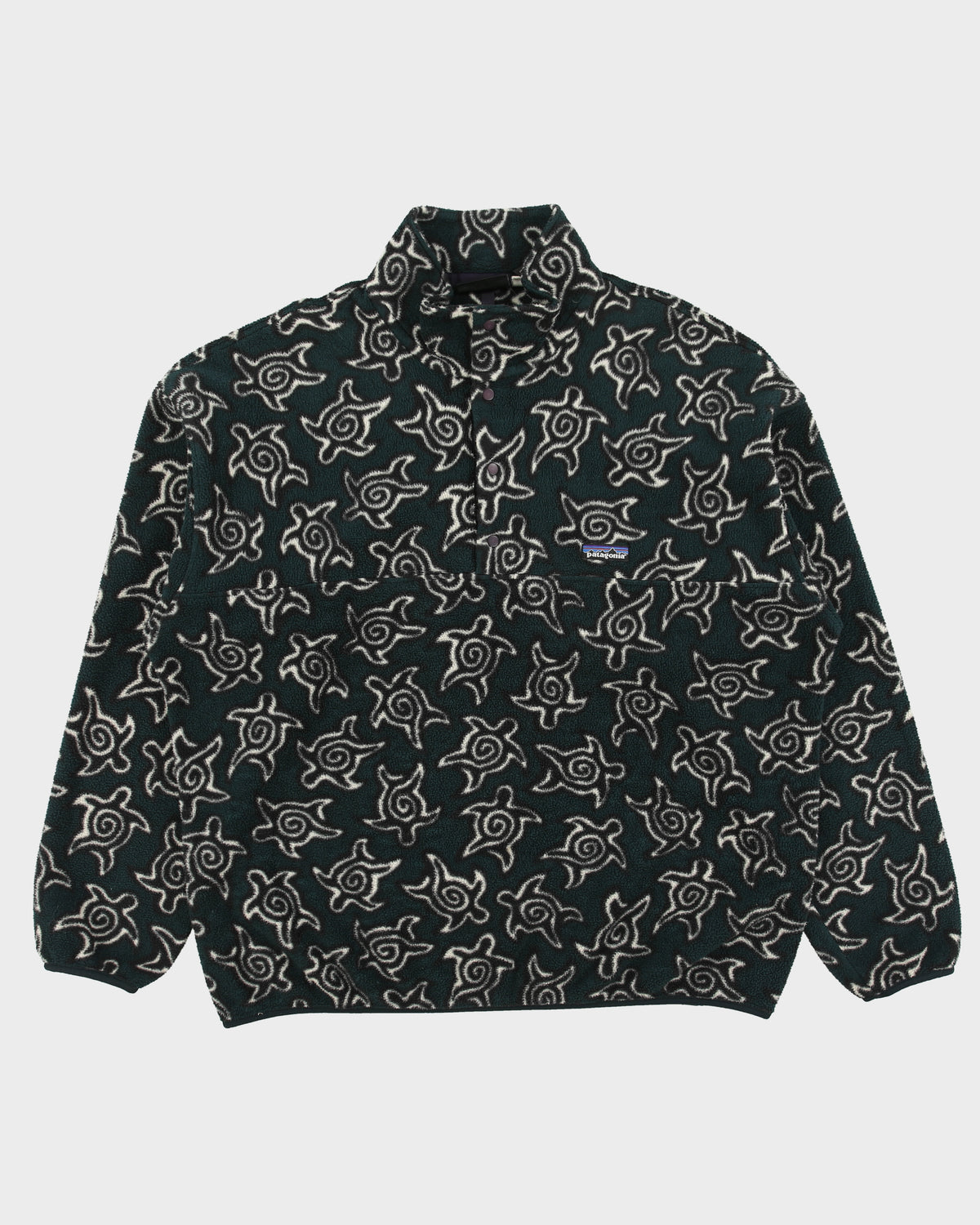 Vintage Fall 1995 Patagonia 'Zen Turtles Night Sky' Snap-T Made In Canada Synchilla Fleece - XL