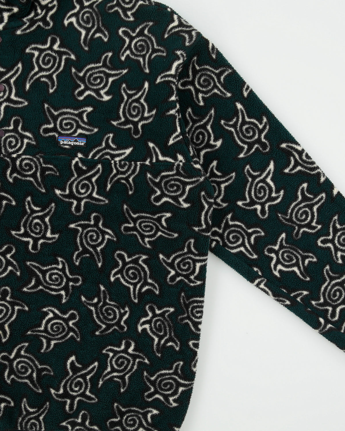 Vintage Fall 1995 Patagonia 'Zen Turtles Night Sky' Snap-T Made In Canada Synchilla Fleece - XL