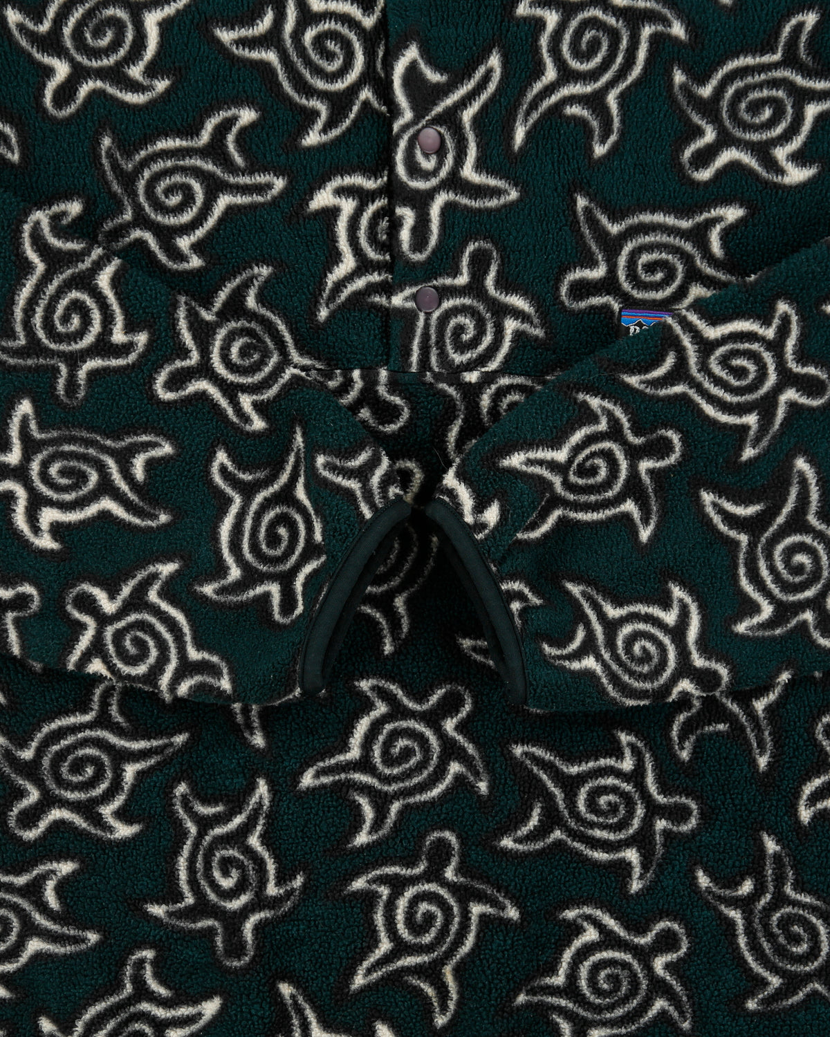 Vintage Fall 1995 Patagonia 'Zen Turtles Night Sky' Snap-T Made In Canada Synchilla Fleece - XL