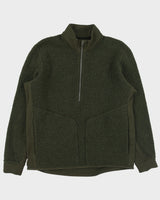 Lululemon Tundra Trek Forest Green Wool Blend  Half-Zip Sherpa Fleece - XL