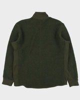 Lululemon Tundra Trek Forest Green Wool Blend  Half-Zip Sherpa Fleece - XL