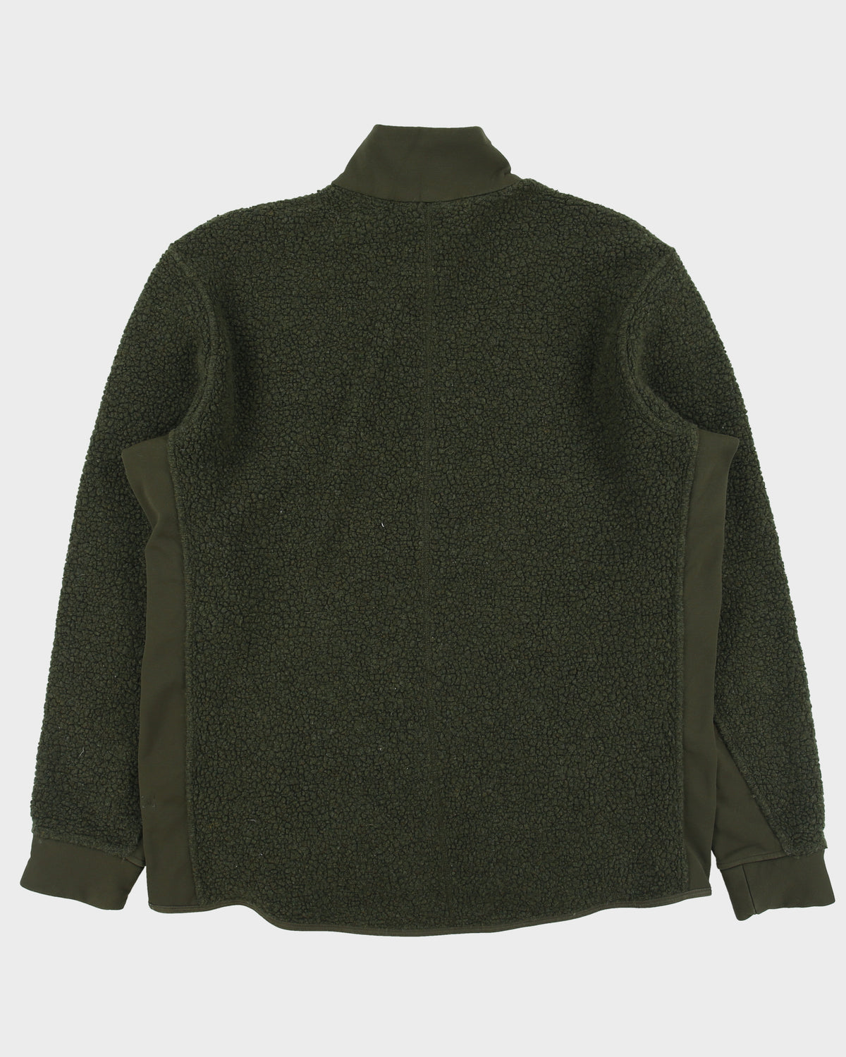 Lululemon Tundra Trek Forest Green Wool Blend  Half-Zip Sherpa Fleece - XL