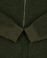 Lululemon Tundra Trek Forest Green Wool Blend  Half-Zip Sherpa Fleece - XL