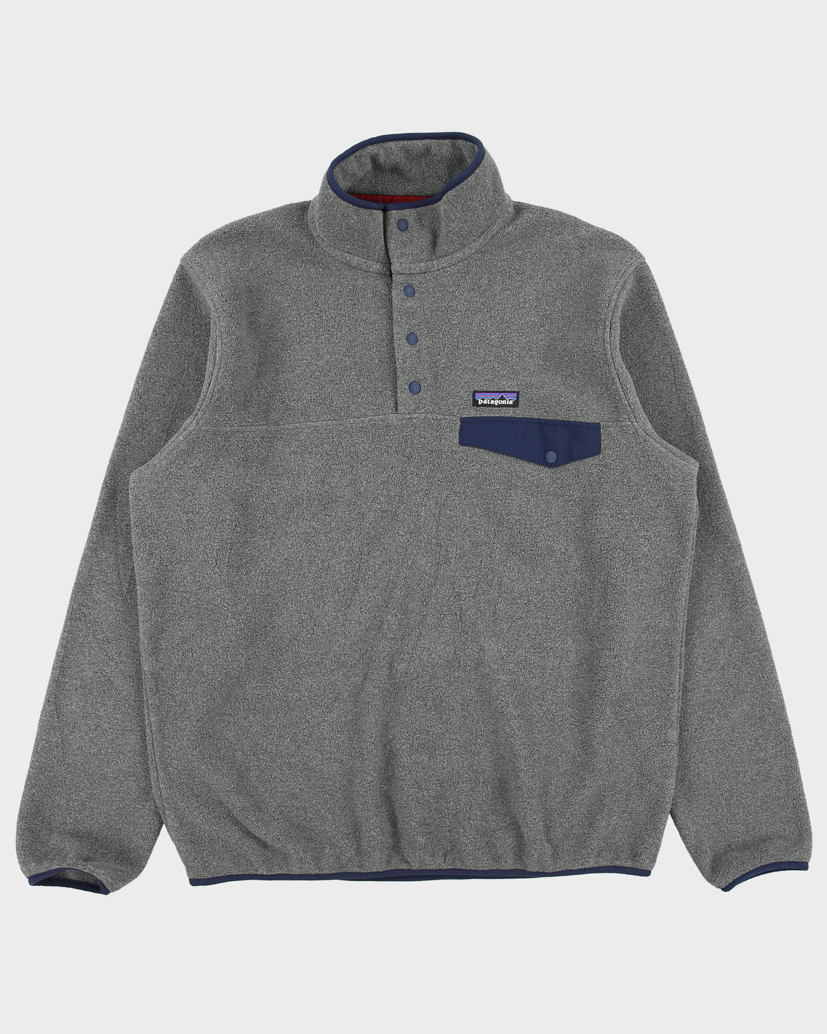 Patagonia Grey Synchilla Snap-T Pullover Fleece - L