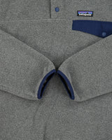 Patagonia Grey Synchilla Snap-T Pullover Fleece - L