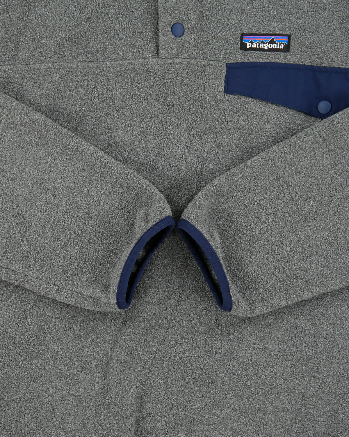 Patagonia Grey Synchilla Snap-T Pullover Fleece - L