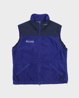 Vintage 1990s Columbia Sportswear Titanium Polartec Denali Fleece Gilet - L