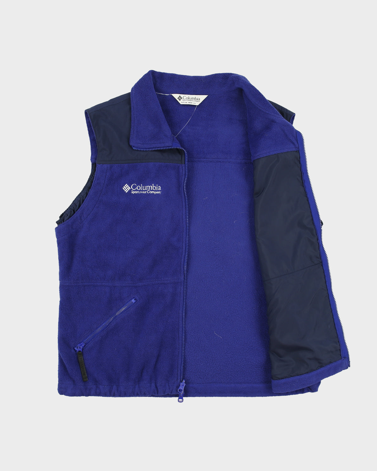 Vintage 1990s Columbia Sportswear Titanium Polartec Denali Fleece Gilet - L