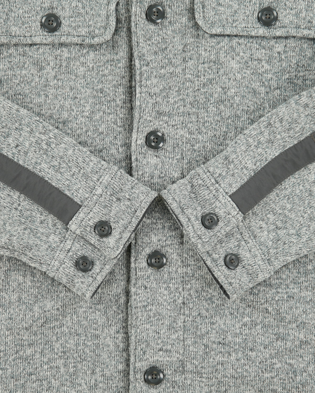 Patagonia Marl Grey Better Sweater Knit Fleece Over Shirt Shacket - M