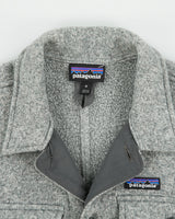 Patagonia Marl Grey Better Sweater Knit Fleece Over Shirt Shacket - M