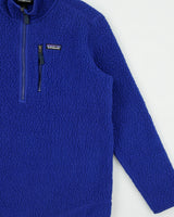 Patagonia Cobalt Retro Pile Better Sweater Half-Zip Sherpa Fleece - L