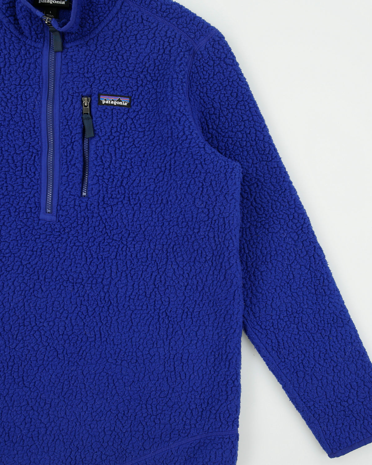 Patagonia Cobalt Retro Pile Better Sweater Half-Zip Sherpa Fleece - L