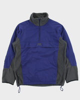 Vintage 1990s Helly Hansen Two-Tone Shell Polartec Quarter-Zip Fleece - S