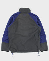 Vintage 1990s Helly Hansen Two-Tone Shell Polartec Quarter-Zip Fleece - S