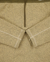 The North Face Tan Khaki Knit Half-Zip Pullover Fleece - M