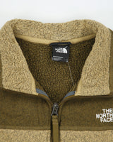 The North Face Tan Khaki Knit Half-Zip Pullover Fleece - M