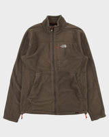 Vintage The North Face Khaki Polartec Full-Zip Jacket Fleece - M