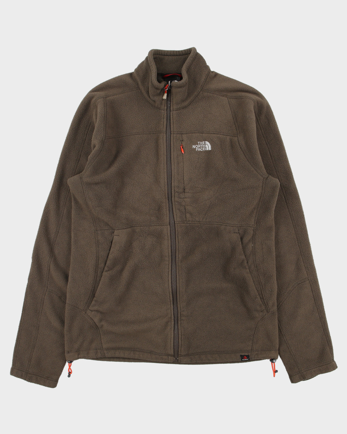 Vintage The North Face Khaki Polartec Full-Zip Jacket Fleece - M