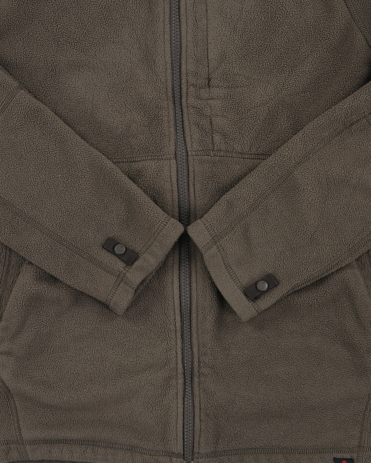 Vintage The North Face Khaki Polartec Full-Zip Jacket Fleece - M