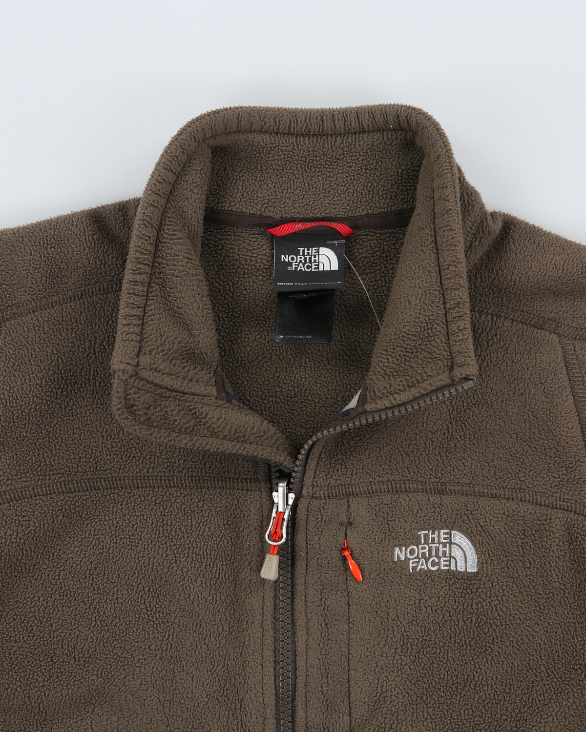 Vintage The North Face Khaki Polartec Full-Zip Jacket Fleece - M
