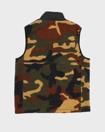 Herschel Camouflage Zip Up Fleece Vest - M