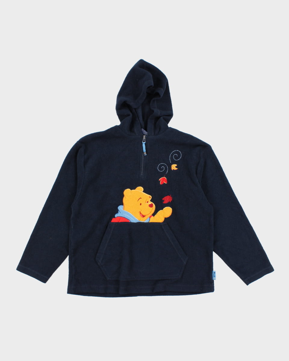 Vintage 90s Disney Winnie The Pooh Hooded Fleece - S